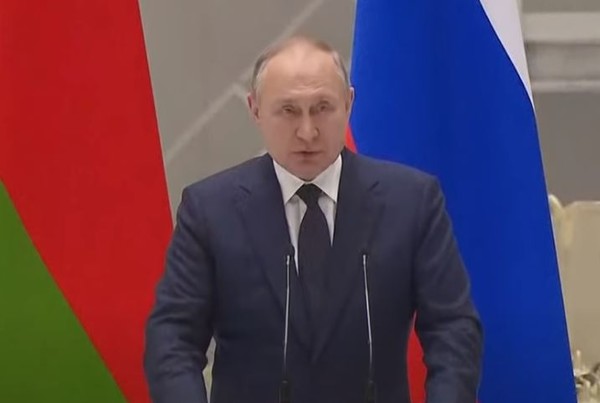 블라디미르 푸틴 러시아 대통령. (유튜브 캡처)