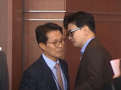 한동훈 법무부 장관(우측)(사진출처=SBS 뉴스 캡처)