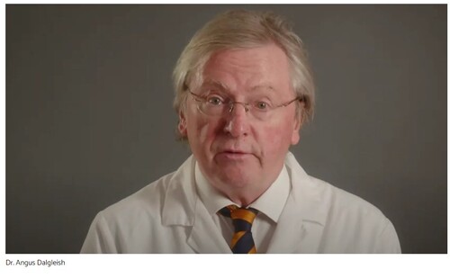 코로나 백신 접종 중단을 주장한 영국 세인트 조지 대학 앵거스 달글레이시 교수.